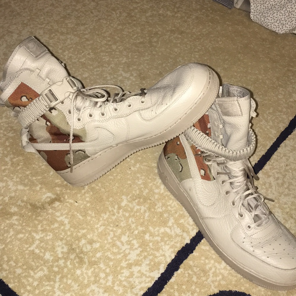 Nike SF AF1 Desert Camo size 14. WORN NO BOX